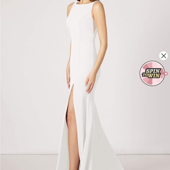 Azazie bridal dress, mesh cutout size 6 - Picture 13 of 15